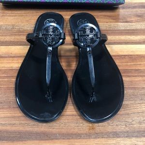 Tory Burch Jelly Thong black sandals
